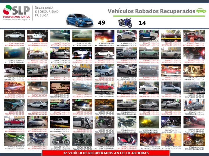 SSPE Vehículos Recuperados 210120